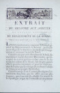 Extrait du registre aux arrêtés du conseil général du département de la Somme