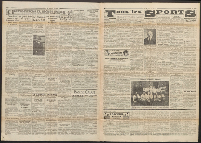 Le Progrès de la Somme, numéro 21302, 8 janvier 1938