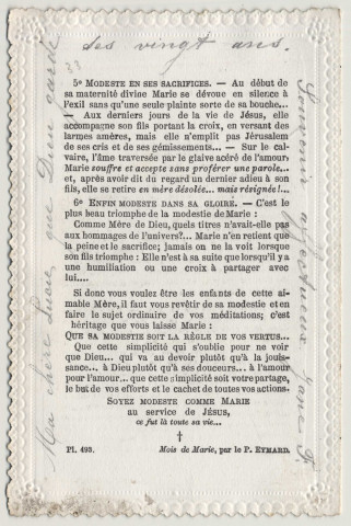L'Enfant de Marie ravie dans la contemplation de sa Mère. L'Enfant de Marie ravie dans la contemplation de sa Mère