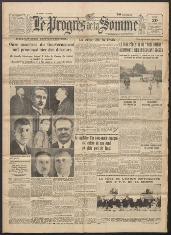 Le Progrès de la Somme, numéro 21192, 20 septembre 1937