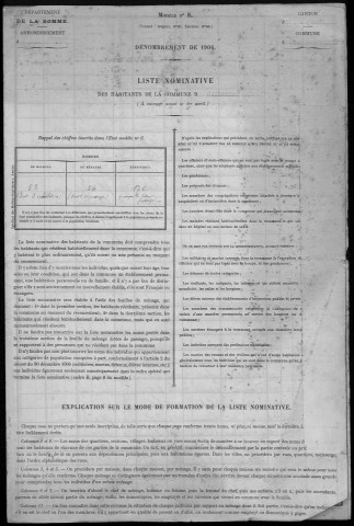Recensement de la population : Béthencourt-sur-Somme