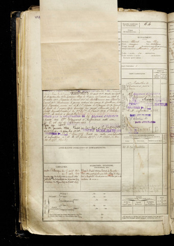 Deflandre, Antoine Arsène Alexandre Henri, né le 14 avril 1893 à Gentelles (Somme), classe 1913, matricule n° 64, Bureau de recrutement d'Amiens