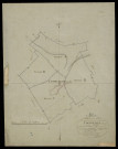 Plan du cadastre napoléonien - Courcelles-Au-Bois (Courcelles au Bois) : tableau d'assemblage
