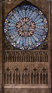 Cathédrale. Détail de la rosace du grand portail : planche aquarellée, dessinée par l'architecte départemental Daullé