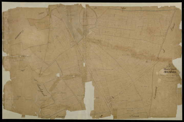 Plan du cadastre napoléonien - Peronne (Allaines) : Mont-Saint-Quentin, C