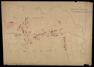 Plan du cadastre napoléonien - Beaucourt-sur-L'hallue (Beaucourt) : Village (Le), B et C développées