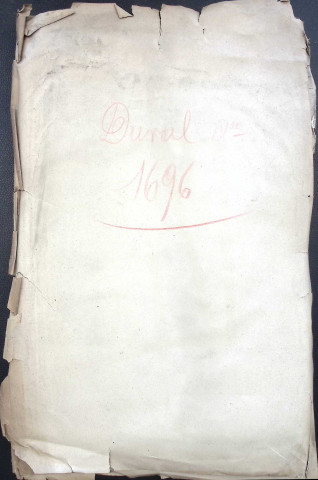 Etude de Me Jean Duval à Amiens (étude n°8). Minutes de l'année 1696