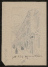 Etude. Petit collège rue des Wattelets, terminé en 1864
