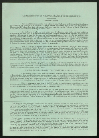 Longue Paume Infos (numéro 13), bulletin officiel de la Fédération Française de Longue Paume