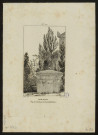 Jardin Elysée, Vue du tombeau de Jean de La Fontaine