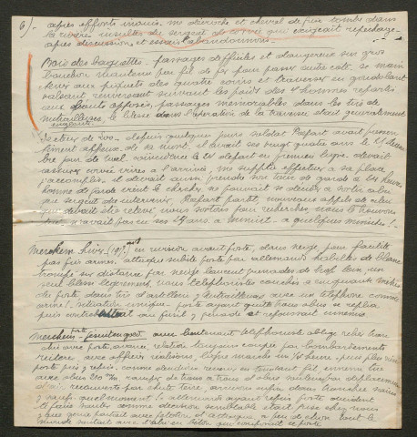 Témoignage de Anonyme 22 et correspondance avec Jacques Péricard
