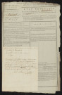 État nominatif des citoyens qui ont le droit de voter, an IX (germinal) : Cannessières