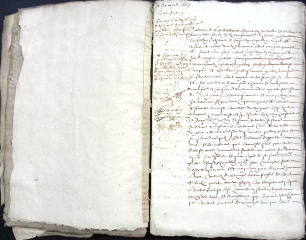 Etude de Me Pierre Trencart à Amiens (étude n°9). Minutes de l'année 1649