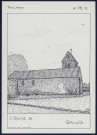 Galluis (Yvelines) : l'église - (Reproduction interdite sans autorisation - © Claude Piette)