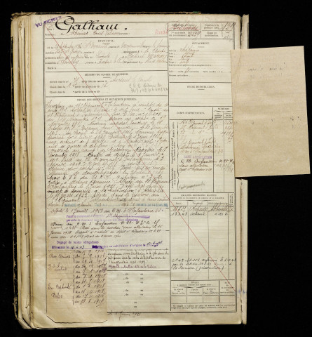 Galhaut, Adhémar Louis Félicien, né le 24 septembre 1896 à Saint-Maxent (Somme), classe 1916, matricule n° 2239, Bureau de recrutement d'Abbeville