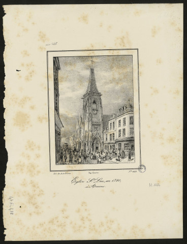 Eglise Saint-Leu en 1780 à Amiens