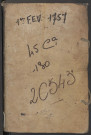 Contrôle des actes du bureau d’Amiens pour la période du 1er février 1757 au 28 juin 1757