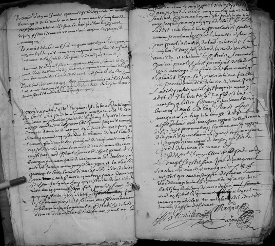 Etude de Me Martin Caron à Amiens (étude n°4). Minutes des années 1655-1659