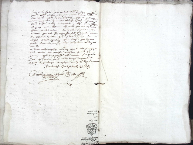 Etude de Me François Lecaron à Amiens (étude n°11). Minutes de l'année 1674