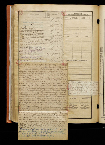 Harlé, Saint Ange Alfred, né le 16 décembre 1892 à Estrées-Mons (Somme), classe 1912, matricule n° 945, Bureau de recrutement de Péronne