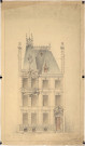 Hôtel particulier de M. Trouille, rue de l'Oratoire : plan en élévation de la façade dressé par l'architecte Paul Delefortrie