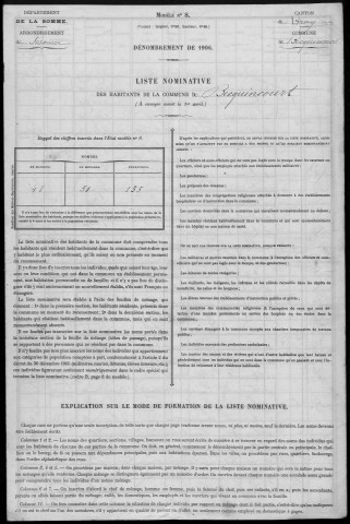 Recensement de la population : Dompierre-Becquincourt (Becquincourt)