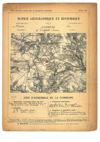 Ergnies : notice historique et géographique sur la commune