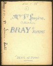Bray-sur-Somme. Demande d'indemnisation des dommages de guerre : dossier Lemire