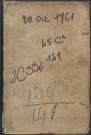 Contrôle des actes du bureau d’Amiens pour la période du 20 octobre 1761 au 30 mars 1762