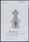 Bavelincourt : croix de pierre sculptée - (Reproduction interdite sans autorisation - © Claude Piette)