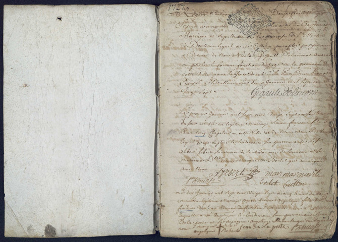 Doullens (Saint-Martin) : baptêmes, mariages, sépultures