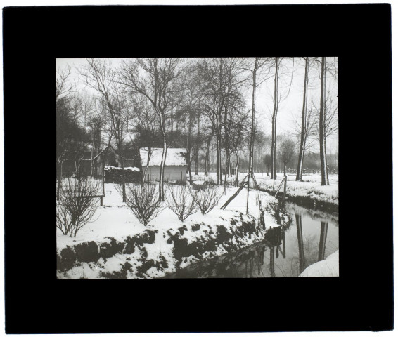 Effet de neige chemin de halage - février 1909