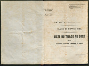 Tirage au sort (arrondissement d'Abbeville) de l'année 1849