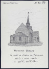 Monchaux-Soreng (Seine-Maritime) : chevet de l'église Saint-Martin de Monchaux - (Reproduction interdite sans autorisation - © Claude Piette)