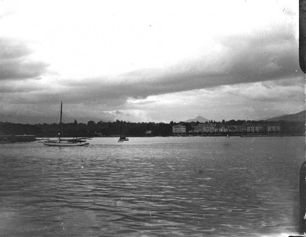 Paysage de montagne : le lac Léman