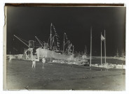 Dunkerque - bateau dans le port coté des douanes - août 1897