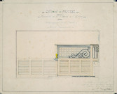 Château, aménagement des écuries : dessin de l'architecte Paul Delefortrie