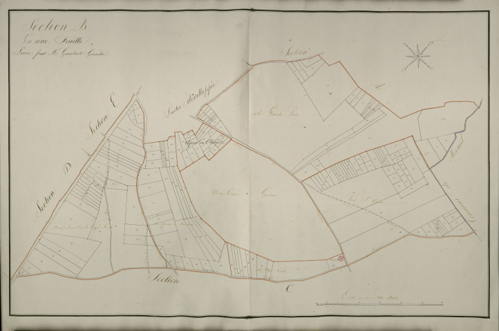 Plan du cadastre napoléonien - Domqueur (Dompqueur) : B