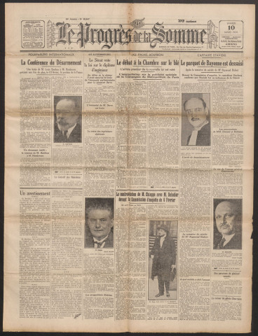 Le Progrès de la Somme, numéro 19907, 10 mars 1934