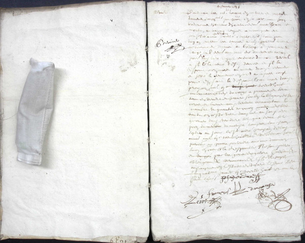 Etude de Me Antoine Ricard à Amiens (étude n°25). Minutes de l'année 1638