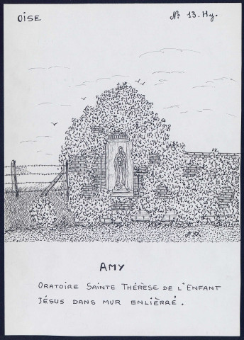 Amy (Oise) : oratoire Sainte-Thérèse de l'enfant Jésus - (Reproduction interdite sans autorisation - © Claude Piette)