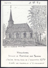Vieulaines (commune de Fontaine-sur-Somme) : église Notre-Dame de l'Assomption - (Reproduction interdite sans autorisation - © Claude Piette)