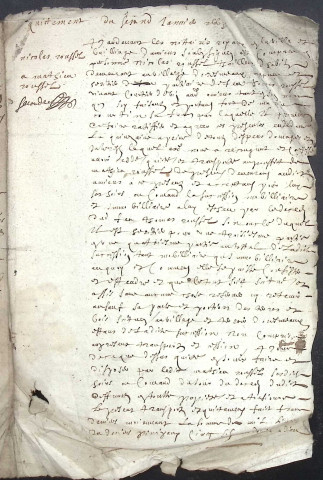 Etude de Me Antoine Limeu à Amiens (étude n°6). Minutes de l'année 1663