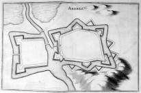 Plan géométral de l'enceinte fortifiée d'Ardres