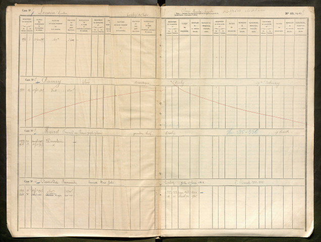 Répertoire des formalités hypothécaires, du 31/01/1907 au 12/07/1907, registre n° 351 (Péronne)