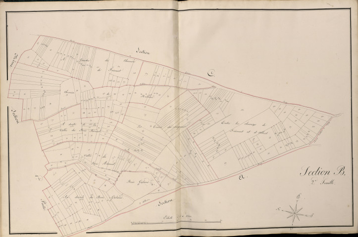 Plan du cadastre napoléonien - Atlas cantonal - Bray-sur-Somme (Bray) : B2