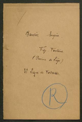 Témoignage de Bacquet, Jean et correspondance avec Jacques Péricard