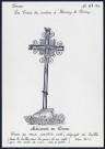 Méricourt-en-Vimeu : croix du vieux cimetière isolé - (Reproduction interdite sans autorisation - © Claude Piette)