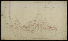 Plan du cadastre napoléonien - Beaufort-en-Santerre (Beaufort) : Chef-lieu (Le), C (une partie développée)
