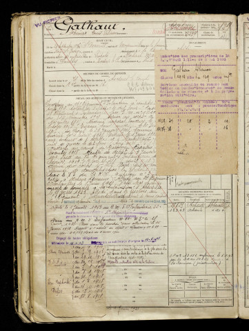 Galhaut, Adhémar Louis Félicien, né le 24 septembre 1896 à Saint-Maxent (Somme), classe 1916, matricule n° 2239, Bureau de recrutement d'Abbeville